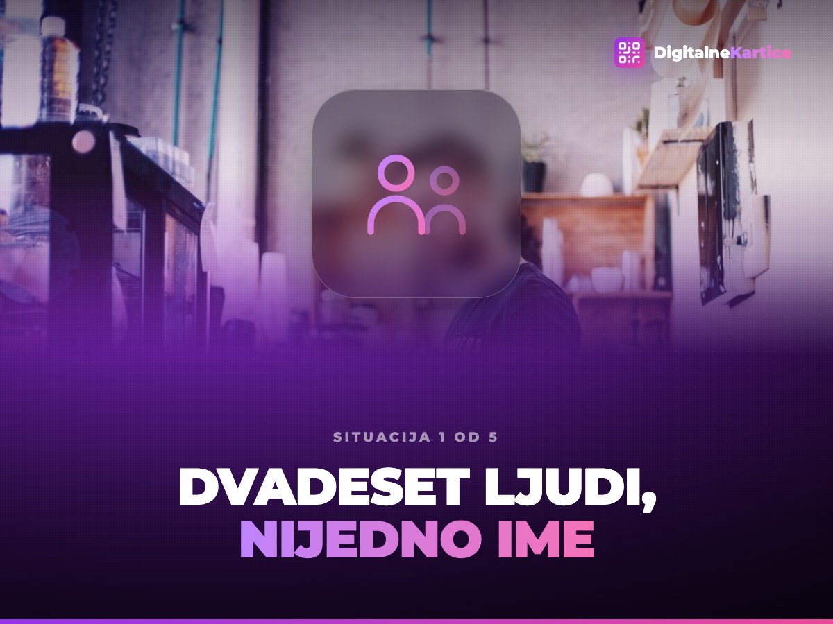 Dvadeset ljudi, nijedno ime. Red kupaca ispred pulta pekare rano ujutru, vitrina puna peciva