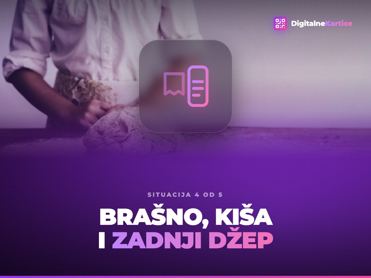 Brašno, kiša i zadnji džep. Zgužvan i raskvašen papirni karton za pečate