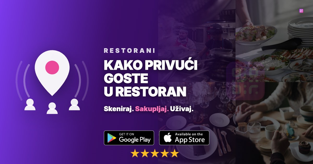 Kako privući goste u restoran: sto sa gostima i digitalna kartica u telefonu