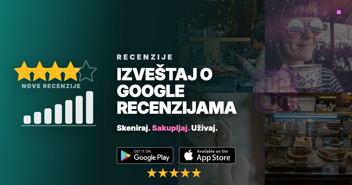 Izveštaj o Google recenzijama: ocena i nove recenzije lokala po mesecima