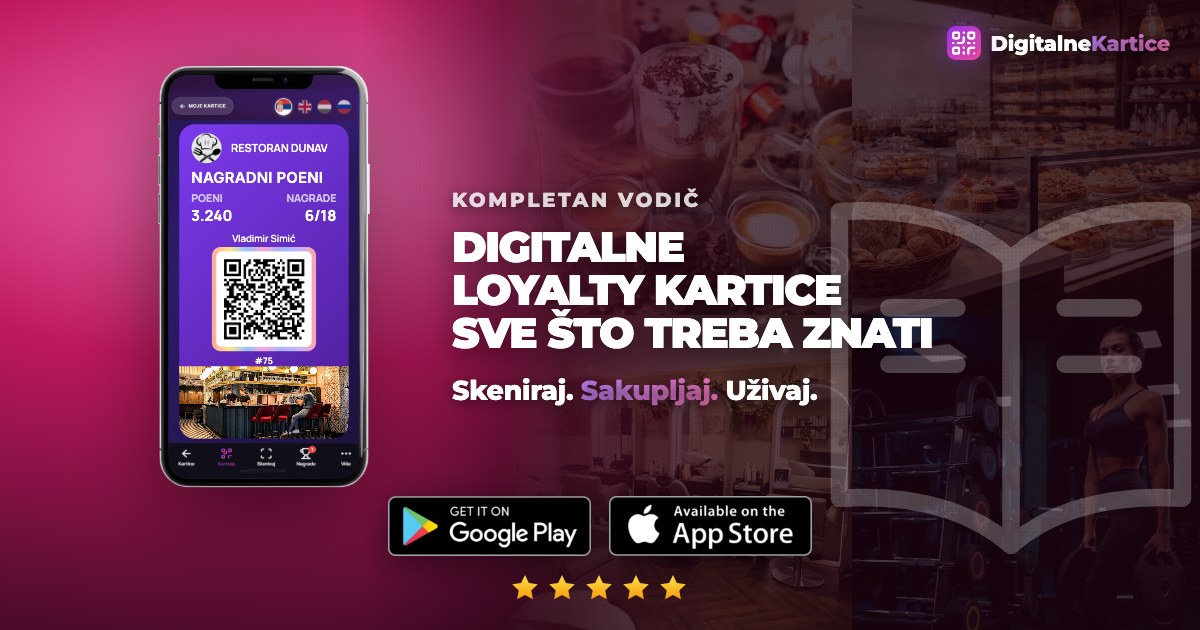 Digitalne loyalty kartice: pečat kartica, cashback, nagradni poeni i članska kartica u jednoj aplikaciji