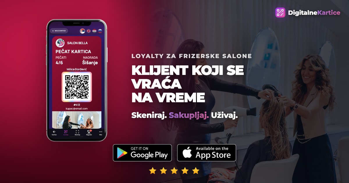 Loyalty program za frizerske salone: klijent skuplja pečate na svako šišanje