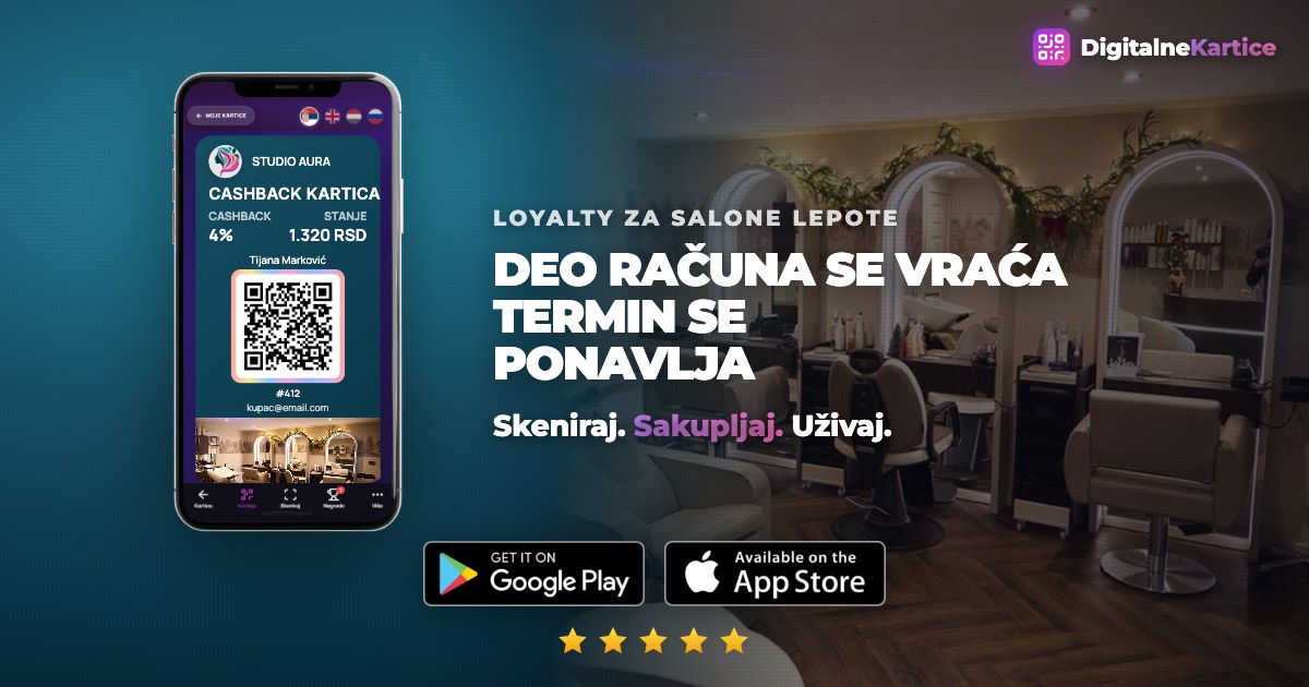Loyalty program za salone lepote: deo računa se vraća klijentu kao cashback